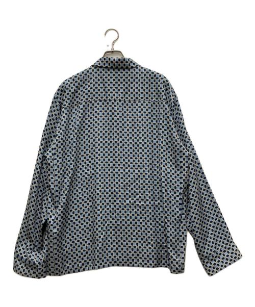 TOGA TOO（トーガ・トゥ）TOGA TOO (トーガ・トゥ) Inner print shirt ブルー サイズ:Lの古着・服飾アイテム