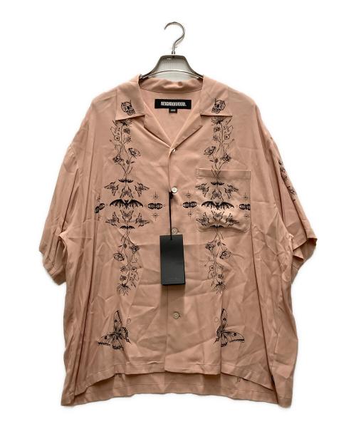 NEIGHBORHOOD（ネイバーフッド）NEIGHBORHOOD (ネイバーフッド) Dr. Woo (ドクターウー) NH X DR WOO . HAWAIIAN SHIRT SS ピンク サイズ:Lの古着・服飾アイテム