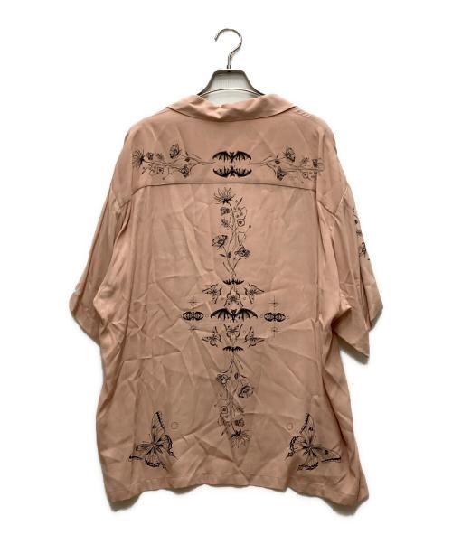 NEIGHBORHOOD（ネイバーフッド）NEIGHBORHOOD (ネイバーフッド) Dr. Woo (ドクターウー) NH X DR WOO . HAWAIIAN SHIRT SS ピンク サイズ:Lの古着・服飾アイテム