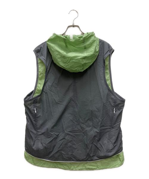 F/CE.（エフシーイー）F/CE. (エフシーイー) LAYERING UTOPIA VEST グリーン×グレー サイズ:Lの古着・服飾アイテム