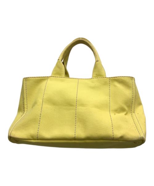 PRADA（プラダ）PRADA (プラダ) CANAPA L トートバッグ イエローの古着・服飾アイテム