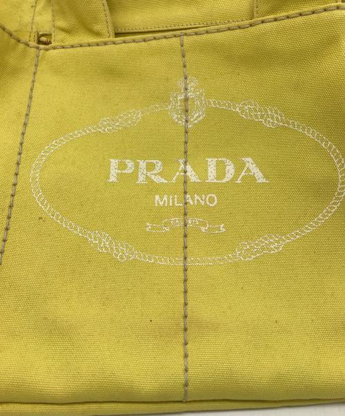PRADA（プラダ）PRADA (プラダ) CANAPA L トートバッグ イエローの古着・服飾アイテム
