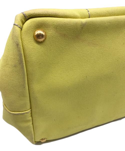 PRADA（プラダ）PRADA (プラダ) CANAPA L トートバッグ イエローの古着・服飾アイテム