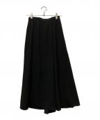 ENFOLDエンフォルド）の古着「RANDOM-HEM SKIRT」｜ブラック