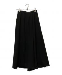 ENFOLD（エンフォルド）の古着「RANDOM-HEM SKIRT」｜ブラック