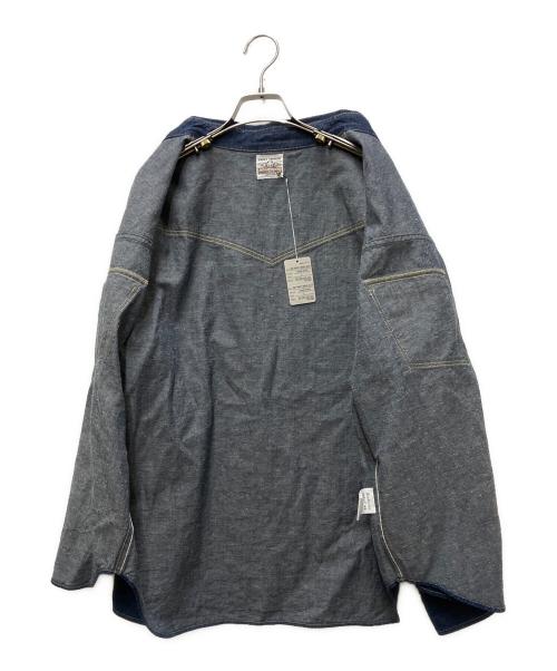 SAINT MICHAEL（セントマイケル）SAINT MICHAEL (セントマイケル) BBJ DENIM SHIRT/ REGID / BLUE インディゴ サイズ:Lの古着・服飾アイテム