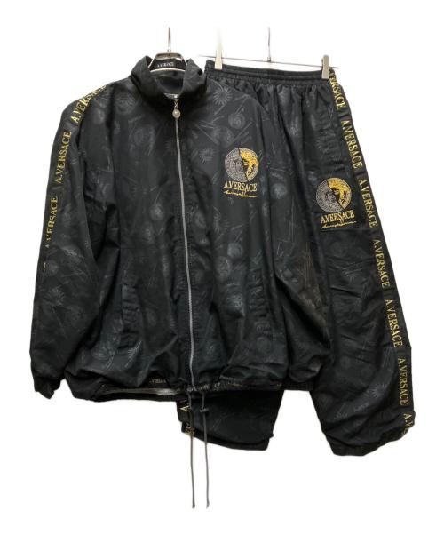 A.VERSACE（アルフレッドヴェルサーチ）A.VERSACE (アルフレッドヴェルサーチ) メデューサロゴトラックセットアップ ブラック サイズ:Lの古着・服飾アイテム