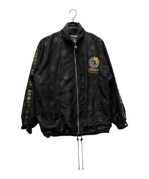 A.VERSACE（アルフレッドヴェルサーチ）A.VERSACE (アルフレッドヴェルサーチ) メデューサロゴトラックセットアップ ブラック サイズ:Lの古着・服飾アイテム