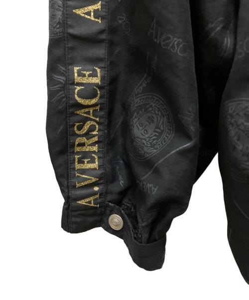 A.VERSACE（アルフレッドヴェルサーチ）A.VERSACE (アルフレッドヴェルサーチ) メデューサロゴトラックセットアップ ブラック サイズ:Lの古着・服飾アイテム