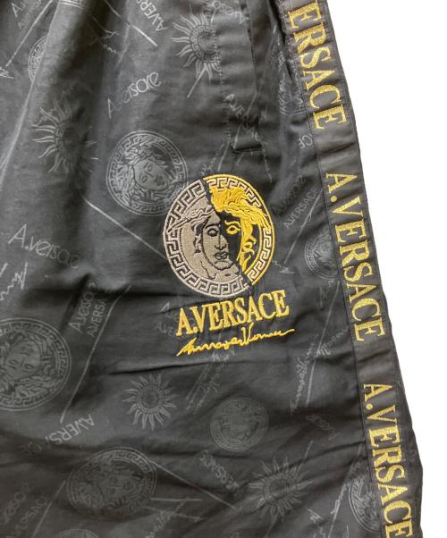 A.VERSACE（アルフレッドヴェルサーチ）A.VERSACE (アルフレッドヴェルサーチ) メデューサロゴトラックセットアップ ブラック サイズ:Lの古着・服飾アイテム