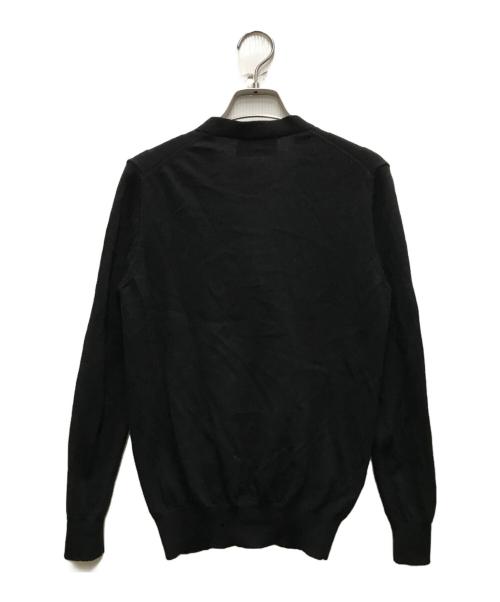 PRADA（プラダ）PRADA (プラダ) ウールハイゲージ Vネックニットカーディガン ブラック サイズ:36の古着・服飾アイテム