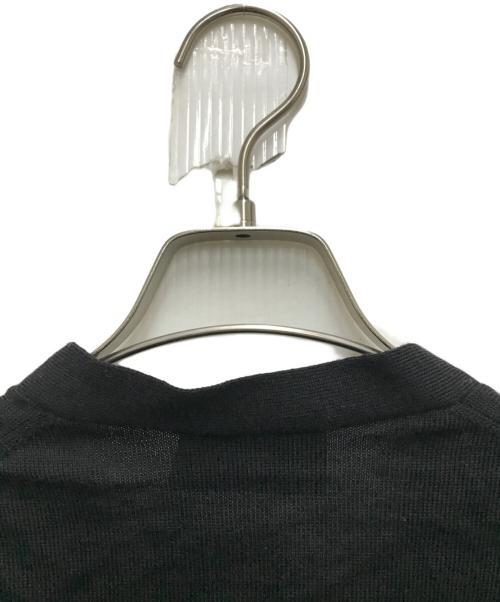 PRADA（プラダ）PRADA (プラダ) ウールハイゲージ Vネックニットカーディガン ブラック サイズ:36の古着・服飾アイテム