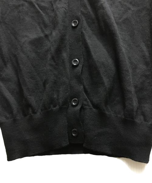 PRADA（プラダ）PRADA (プラダ) ウールハイゲージ Vネックニットカーディガン ブラック サイズ:36の古着・服飾アイテム