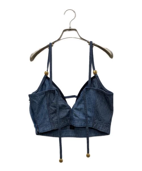 LOEWE（ロエベ）LOEWE (ロエベ) デニムビスチェトップ インディゴ サイズ:38の古着・服飾アイテム