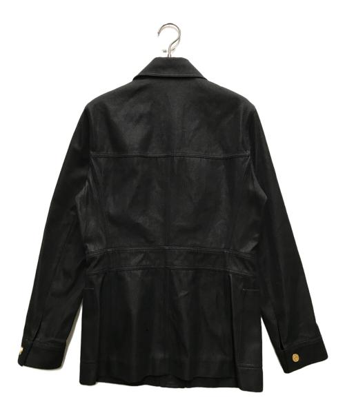 CELINE（セリーヌ）CELINE (セリーヌ) 金釦シルク混カバーオール ブラック サイズ:38の古着・服飾アイテム