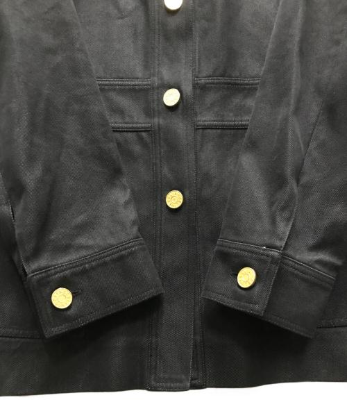 CELINE（セリーヌ）CELINE (セリーヌ) 金釦シルク混カバーオール ブラック サイズ:38の古着・服飾アイテム