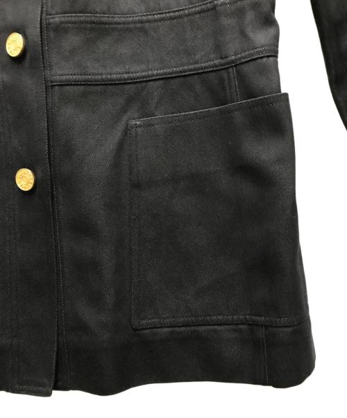 CELINE（セリーヌ）CELINE (セリーヌ) 金釦シルク混カバーオール ブラック サイズ:38の古着・服飾アイテム