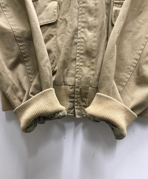 POLO RALPH LAUREN（ポロ・ラルフローレン）POLO RALPH LAUREN (ポロ・ラルフローレン) 90`s A-2 type Cotton Jacket ベージュ サイズ:Mの古着・服飾アイテム