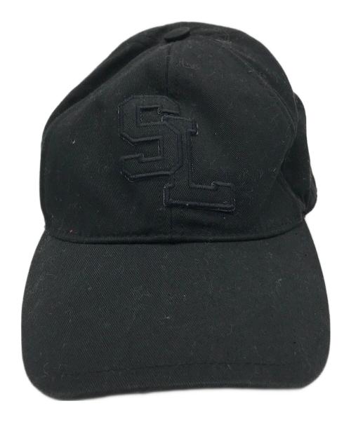 Saint Laurent Paris（サンローランパリ）Saint Laurent Paris (サンローランパリ) ロゴベースボールキャップ ブラックの古着・服飾アイテム