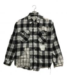 Maison MIHARA YASUHIRO（メゾン ミハラ ヤスヒロ）の古着「BROKEN LAYER SHIRT」｜ホワイト