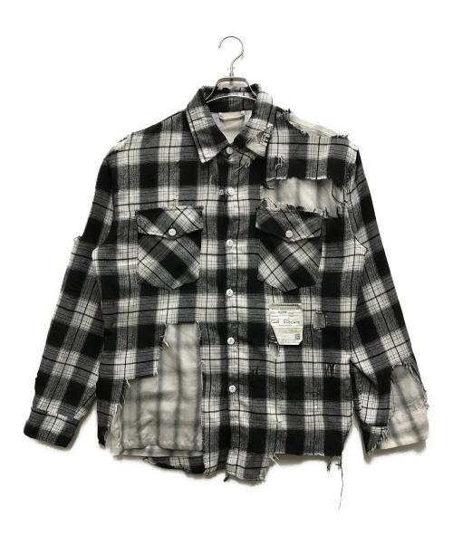 Maison MIHARA YASUHIRO（メゾン ミハラ ヤスヒロ）Maison MIHARA YASUHIRO (メゾン ミハラ ヤスヒロ) BROKEN LAYER SHIRT ホワイト サイズ:44の古着・服飾アイテム