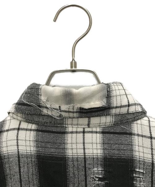 Maison MIHARA YASUHIRO（メゾン ミハラ ヤスヒロ）Maison MIHARA YASUHIRO (メゾン ミハラ ヤスヒロ) BROKEN LAYER SHIRT ホワイト サイズ:44の古着・服飾アイテム
