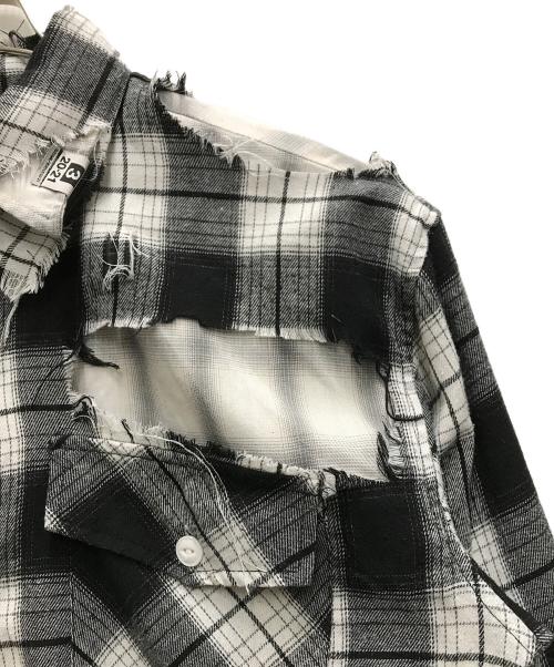 Maison MIHARA YASUHIRO（メゾン ミハラ ヤスヒロ）Maison MIHARA YASUHIRO (メゾン ミハラ ヤスヒロ) BROKEN LAYER SHIRT ホワイト サイズ:44の古着・服飾アイテム