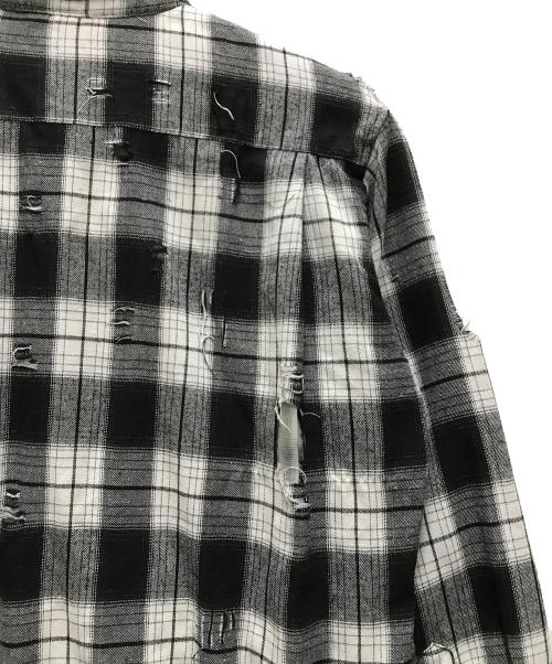 Maison MIHARA YASUHIRO（メゾン ミハラ ヤスヒロ）Maison MIHARA YASUHIRO (メゾン ミハラ ヤスヒロ) BROKEN LAYER SHIRT ホワイト サイズ:44の古着・服飾アイテム
