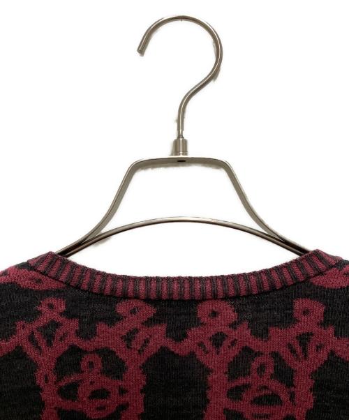 Vivienne Westwood RED LABEL（ヴィヴィアンウエストウッドレッドレーベル）Vivienne Westwood RED LABEL (ヴィヴィアンウエストウッドレッドレーベル) ニットカーディガン レッド×グレー サイズ:3の古着・服飾アイテム