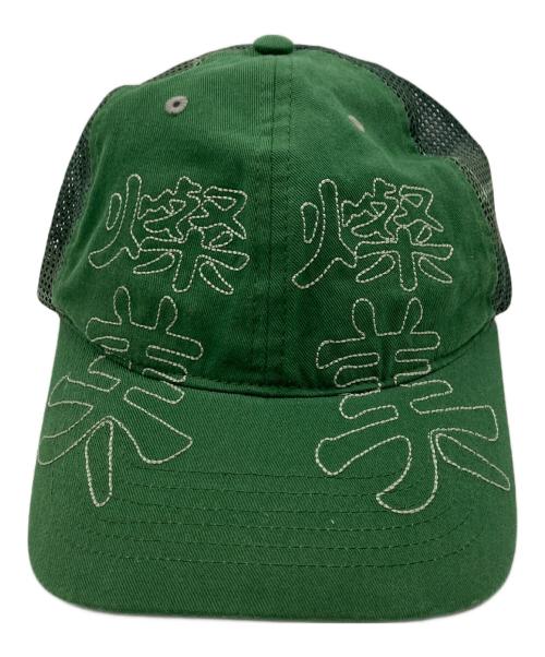 san san gear（サンサンギア）san san gear (サンサンギア) bEatiful TRUCKER CAP グリーン 未使用品の古着・服飾アイテム
