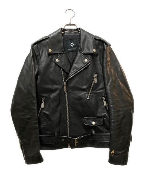 MARCELO BURLON（マルセロバーロン）MARCELO BURLON (マルセロバーロン) バックプリントダブルライダース ブラック サイズ:Sの古着・服飾アイテム
