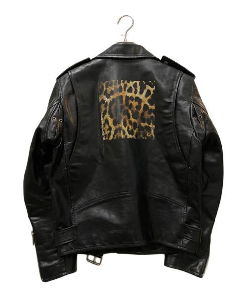 MARCELO BURLON（マルセロバーロン）MARCELO BURLON (マルセロバーロン) バックプリントダブルライダース ブラック サイズ:Sの古着・服飾アイテム
