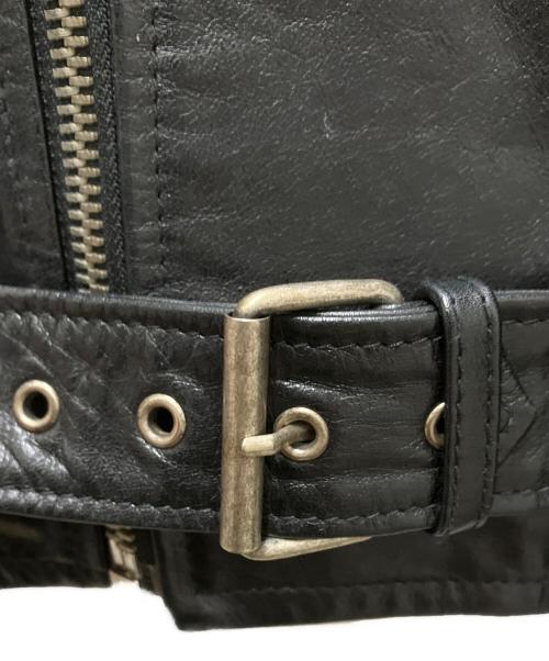MARCELO BURLON（マルセロバーロン）MARCELO BURLON (マルセロバーロン) バックプリントダブルライダース ブラック サイズ:Sの古着・服飾アイテム