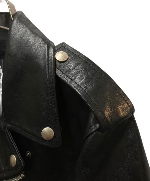 MARCELO BURLON（マルセロバーロン）MARCELO BURLON (マルセロバーロン) バックプリントダブルライダース ブラック サイズ:Sの古着・服飾アイテム