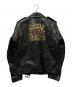 MARCELO BURLON (マルセロバーロン) バックプリントダブルライダース ブラック サイズ:S：16000円