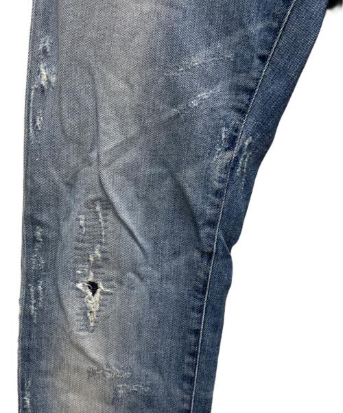 DOLCE & GABBANA（ドルチェ＆ガッバーナ）DOLCE & GABBANA (ドルチェ＆ガッバーナ) ダメージスキニーデニムパンツ インディゴ サイズ:48の古着・服飾アイテム