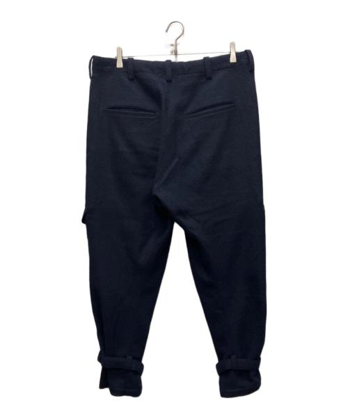 s'yte（サイト）s'yte (サイト) WOOL BEAVER HEM BELT MILITARY PANTS ネイビー サイズ:3の古着・服飾アイテム