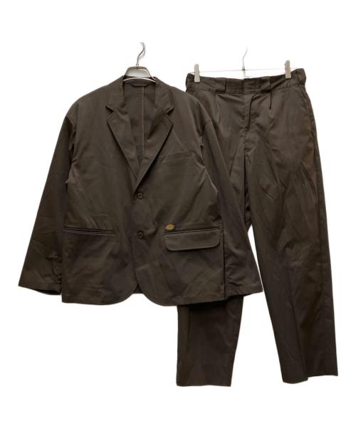 Dickies（ディッキーズ）Dickies (ディッキーズ) TRIPSTER INC (トリップスター) 別注セットアップスーツ ブラウン サイズ:Sの古着・服飾アイテム