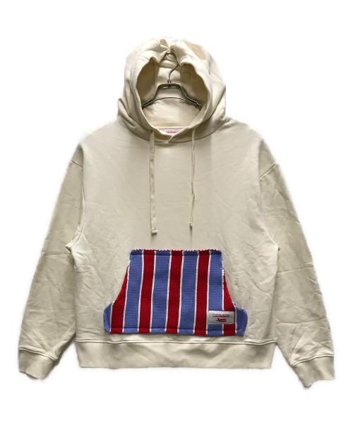 CHARLES JEFFREY LOVERBOY（チャールズ ジェフリー ラバーボーイ）CHARLES JEFFREY LOVERBOY (チャールズ ジェフリー ラバーボーイ) PATCH パーカー ベージュ サイズ:Lの古着・服飾アイテム