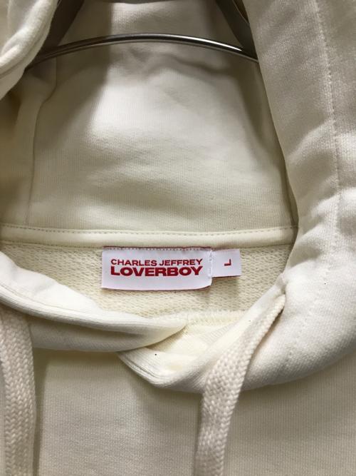 CHARLES JEFFREY LOVERBOY（チャールズ ジェフリー ラバーボーイ）CHARLES JEFFREY LOVERBOY (チャールズ ジェフリー ラバーボーイ) PATCH パーカー ベージュ サイズ:Lの古着・服飾アイテム