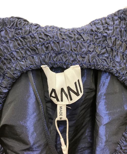 GANNI（ガニー）Ganni (ガニー) Shiny Taffeta Strap Dress ネイビー サイズ:34の古着・服飾アイテム