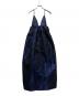 Ganni（ガニー）の古着「Shiny Taffeta Strap Dress」｜ネイビー