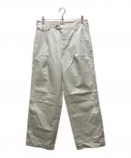 AURALEEオーラリー）の古着「WASHED FINX CHINO ONEーTUCK PANTS」｜ホワイト