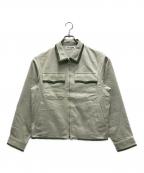 TTT MSWティー）の古着「Wool Leather Piping Jacket」｜グリーン