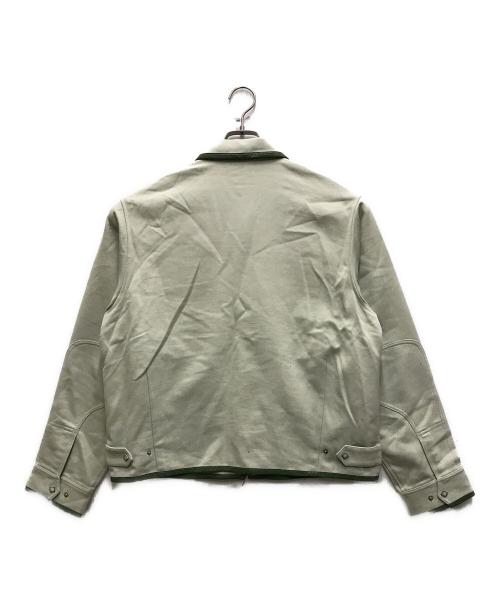 TTT MSW（ティー）TTT MSW (ティー) Wool Leather Piping Jacket グリーン サイズ:Lの古着・服飾アイテム