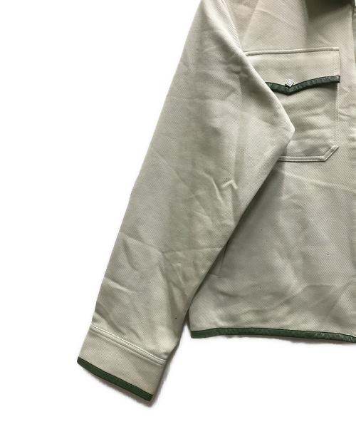 TTT MSW（ティー）TTT MSW (ティー) Wool Leather Piping Jacket グリーン サイズ:Lの古着・服飾アイテム