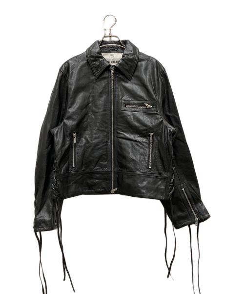 PRANK PROJECT（プランクプロジェクト）PRANK PROJECT (プランクプロジェクト) Lace-Up Leather Blouson ブラック サイズ:FREEの古着・服飾アイテム