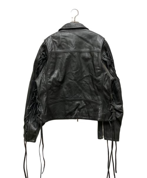 PRANK PROJECT（プランクプロジェクト）PRANK PROJECT (プランクプロジェクト) Lace-Up Leather Blouson ブラック サイズ:FREEの古着・服飾アイテム