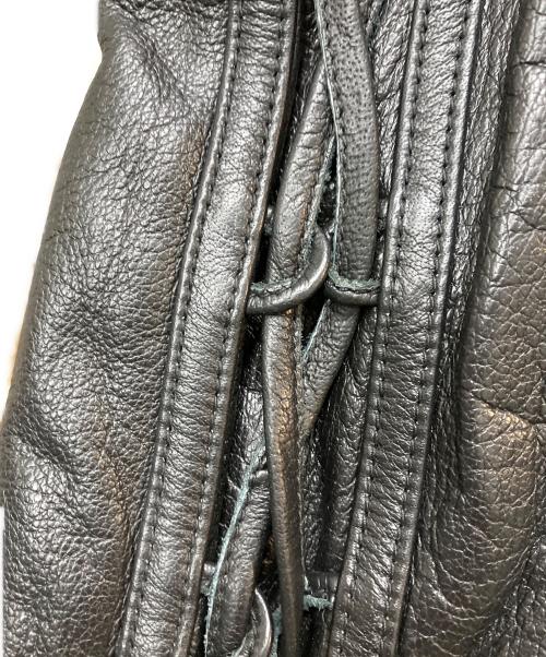 PRANK PROJECT（プランクプロジェクト）PRANK PROJECT (プランクプロジェクト) Lace-Up Leather Blouson ブラック サイズ:FREEの古着・服飾アイテム