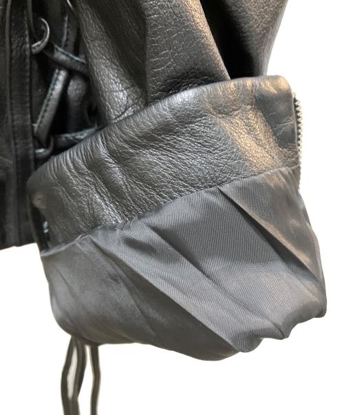 PRANK PROJECT（プランクプロジェクト）PRANK PROJECT (プランクプロジェクト) Lace-Up Leather Blouson ブラック サイズ:FREEの古着・服飾アイテム
